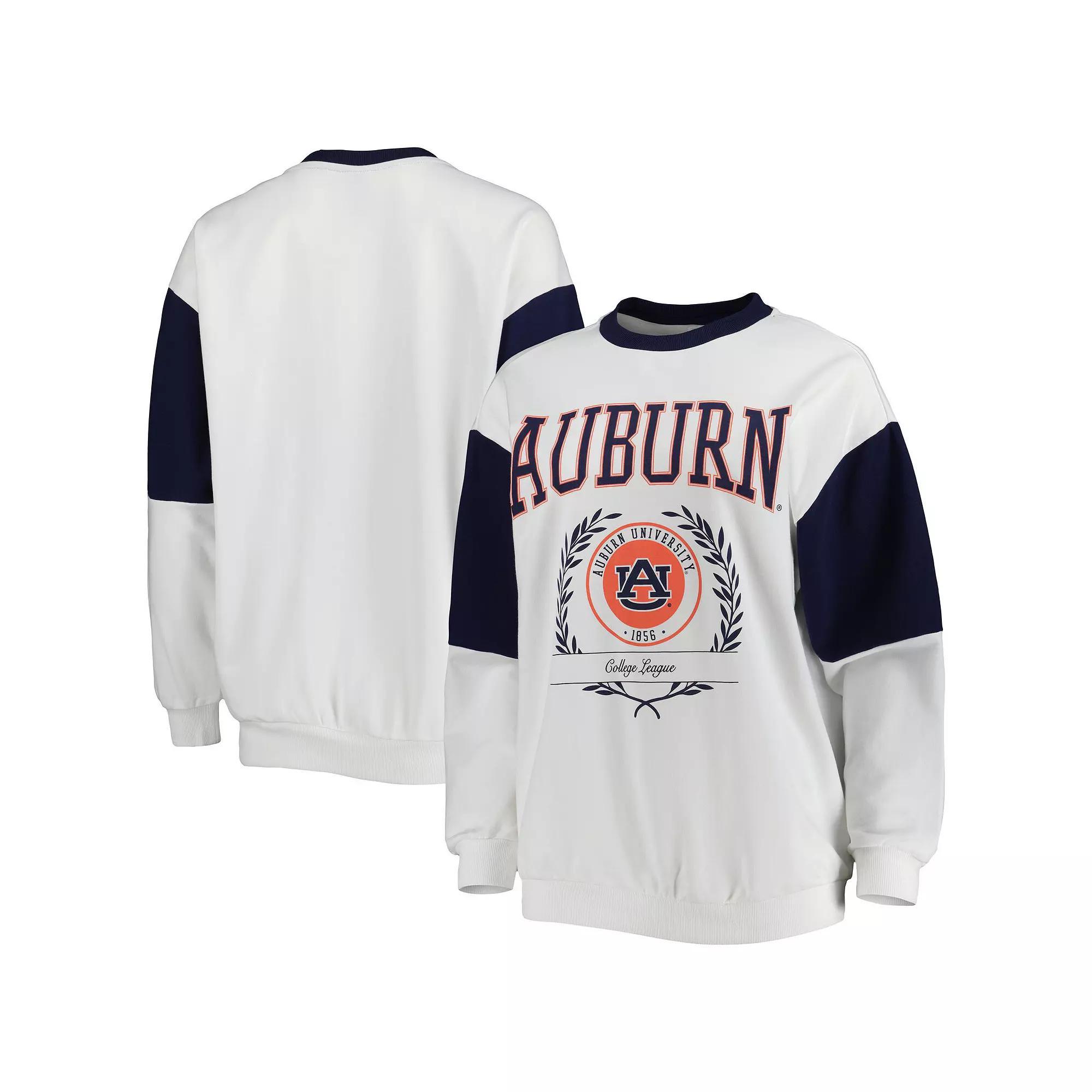 Women's Gameday Couture Navy Auburn Tigers It's A Vibe Dolman Pullover Sweatshirt, Size: Small, Blue Product Image