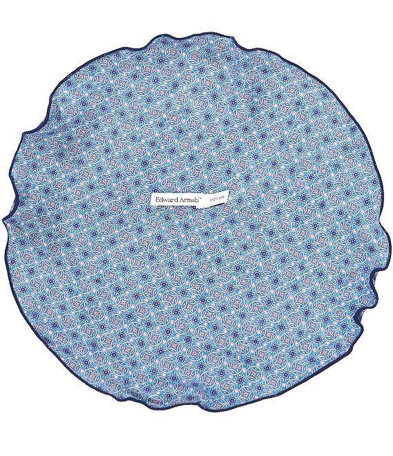 Edward Armah Connected Medallion Silk Pocket Square Product Image
