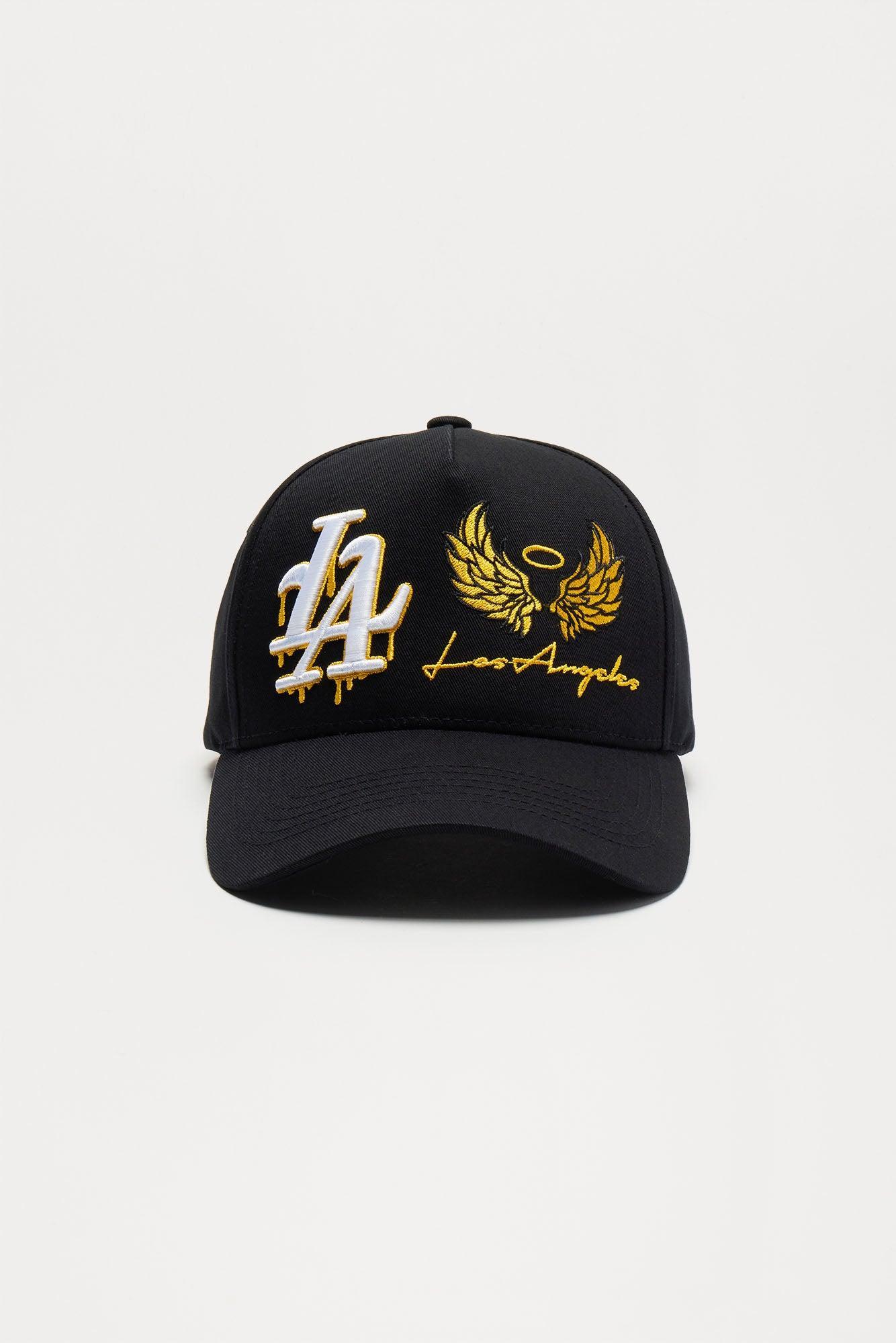 La Gold Wings Snapback Hat - Black Product Image