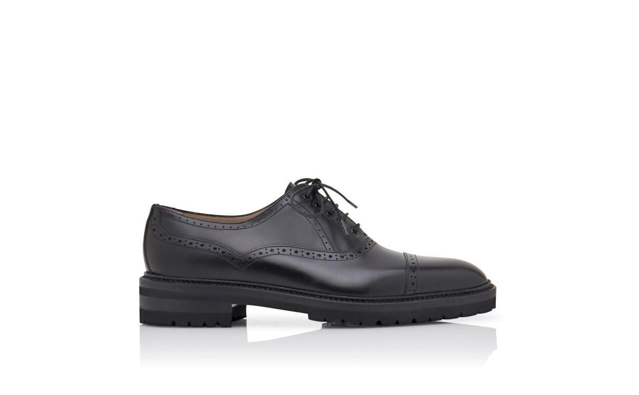 NORTON Black Calf Leather Lace Up Shoes Product Image