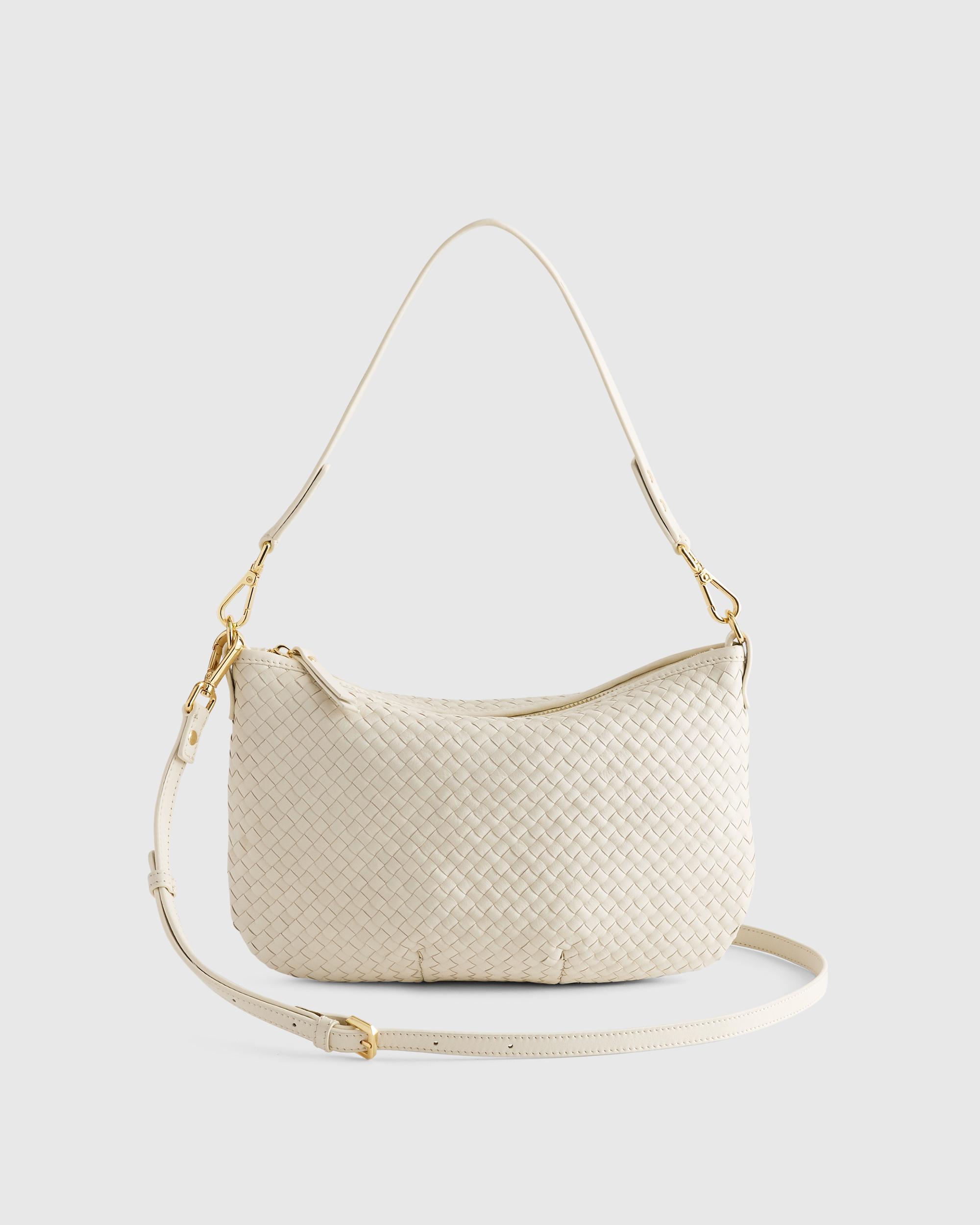 Italian Handwoven Leather Mini Shoulder Bag Product Image