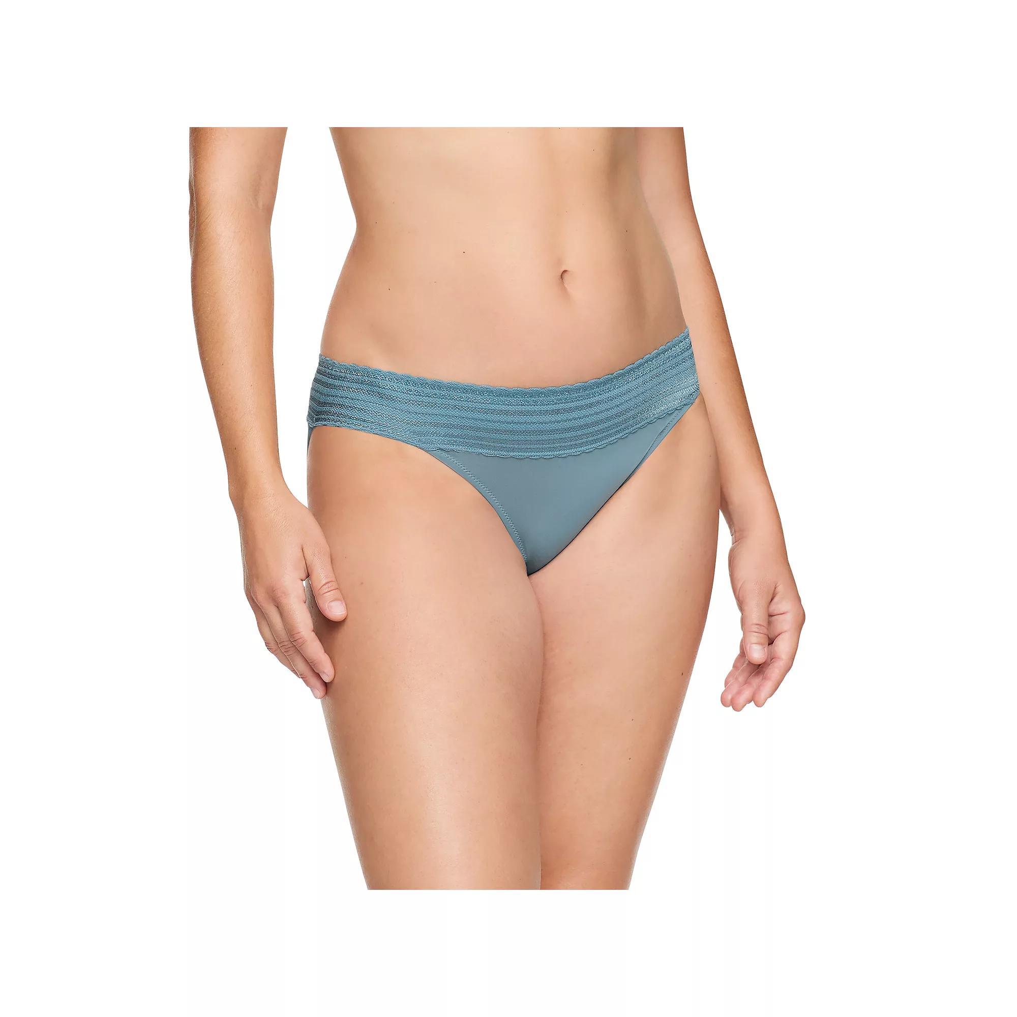 Women's Warners No Pinching, No Problems® Lace Bikini 05509, Size: XL, Grey Product Image