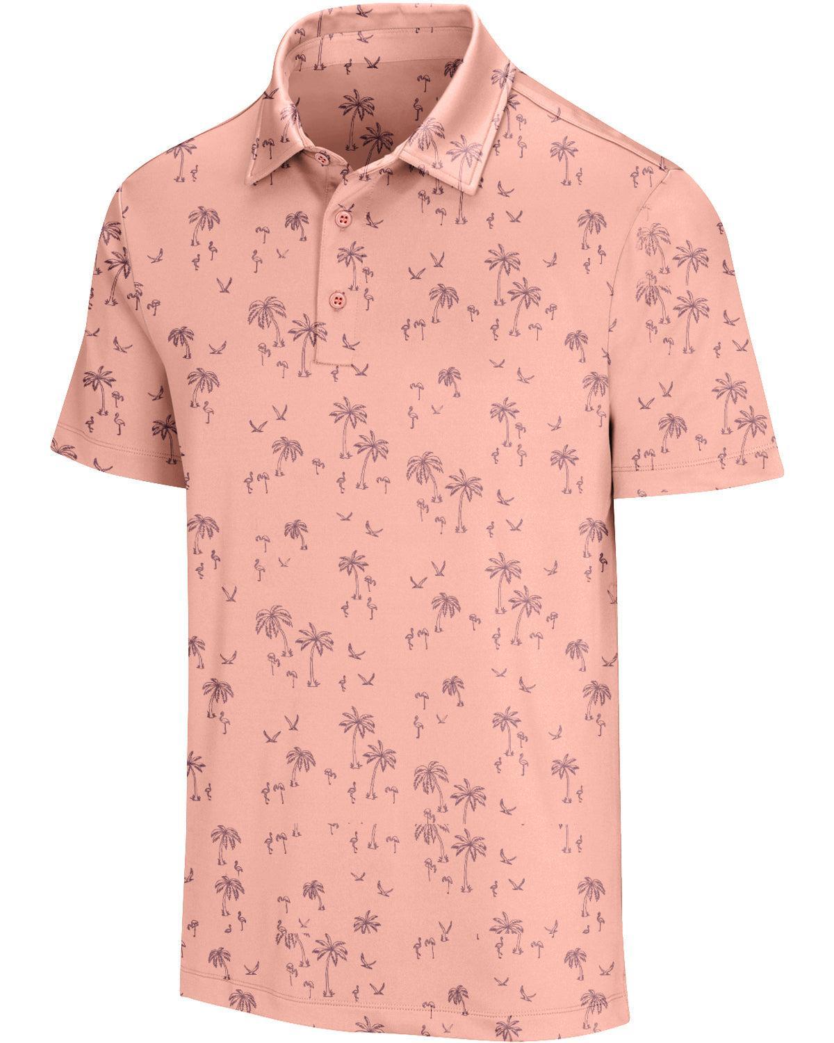Three Sixty Six Men’s Print Golf Polos Product Image