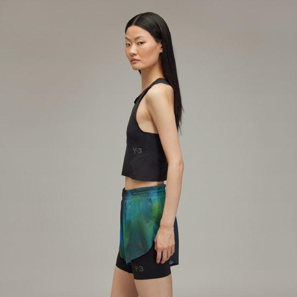 adidas Y-3 Running Fitted Top Black 2XS Womens Product Image