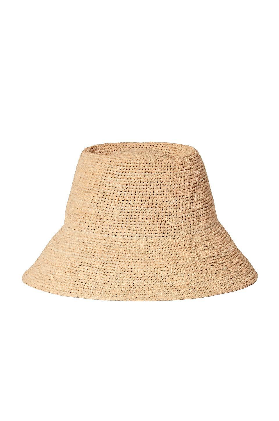 Janessa Leone Felix Straw Bucket Hat Natural XL Product Image