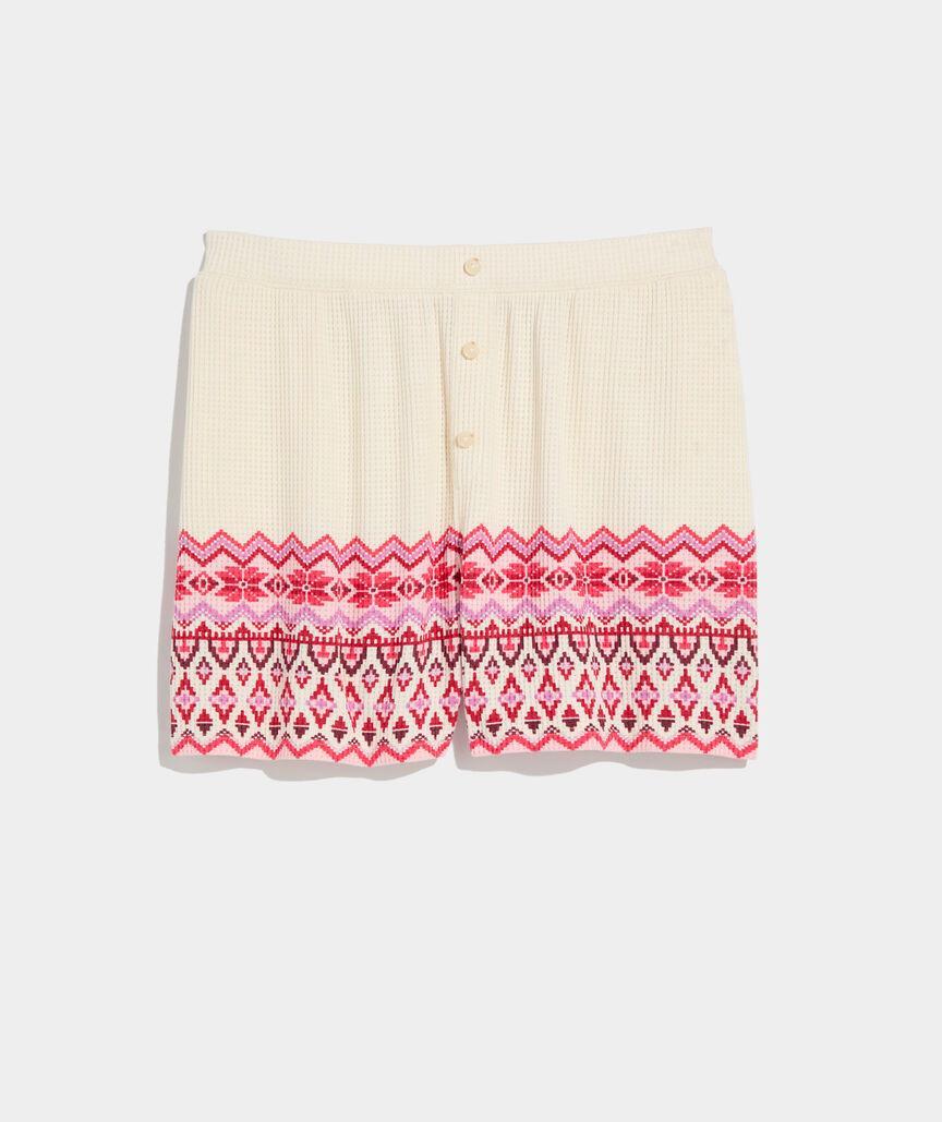 Dreamcloth® Waffle Fair Isle Shorts Product Image