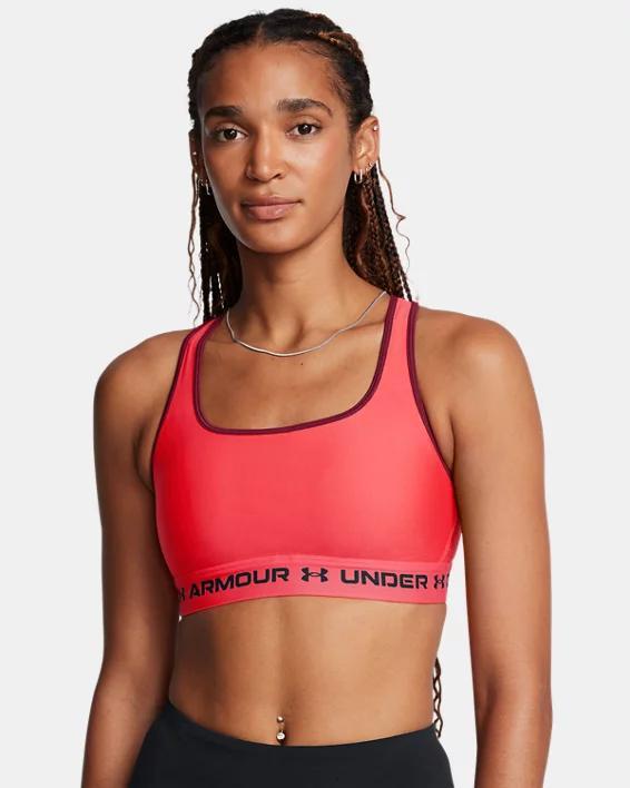 Plus Size Under Armour Crossback 2.0 Medium-Impact Sports Bra, Women's, Size: 1XL, Super Pink Product Image