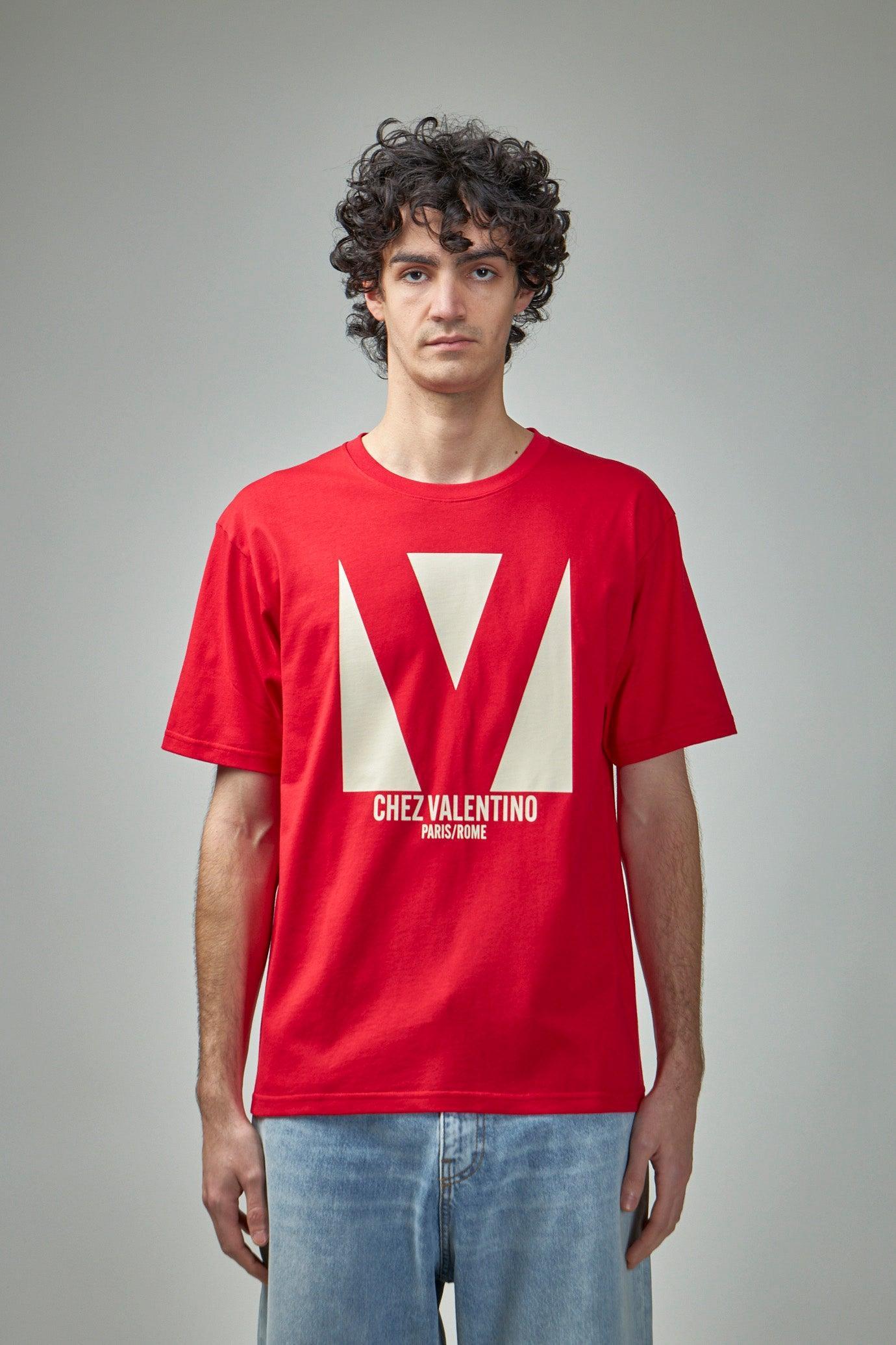 VALENTINO T-shirt Logo In Red Product Image