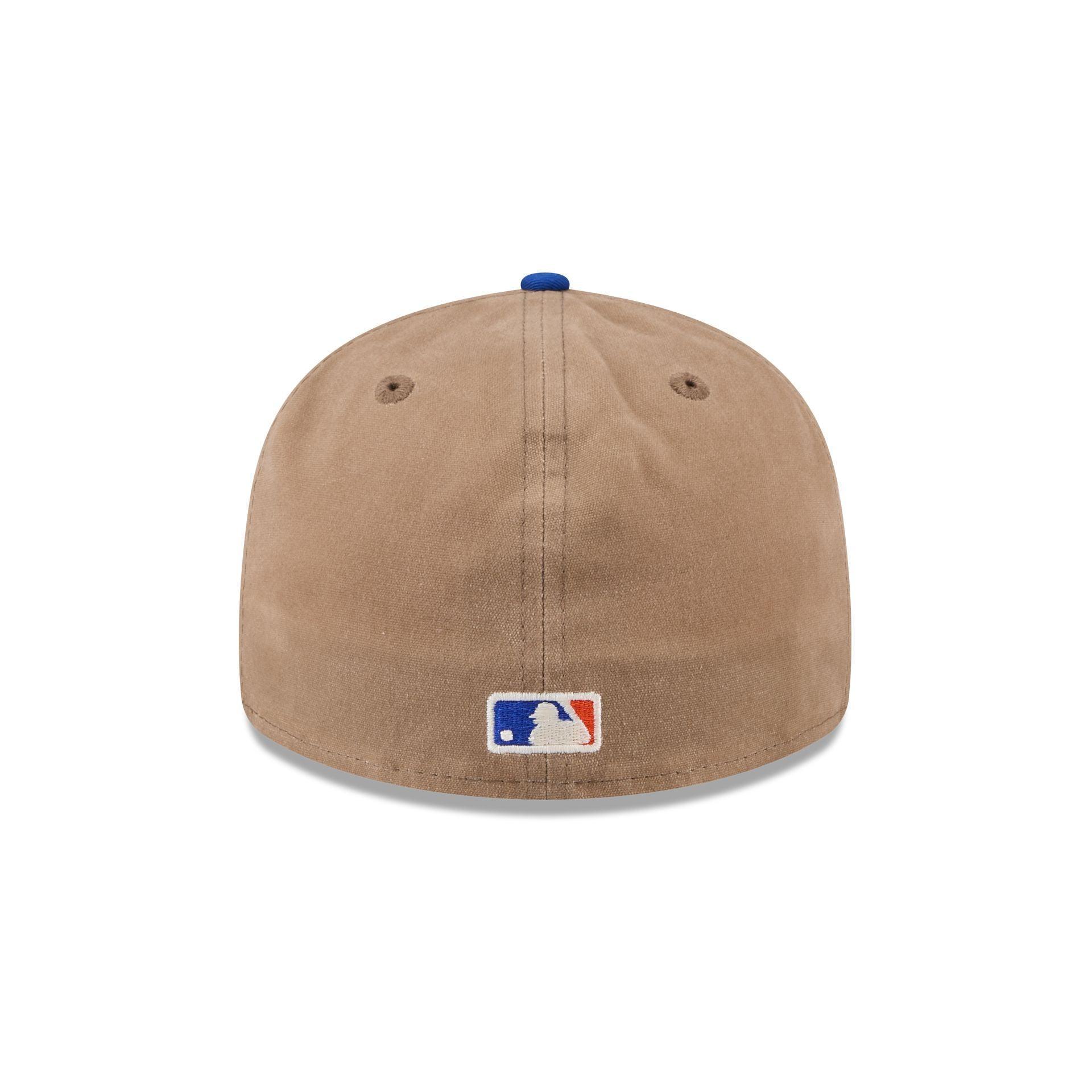 New York Mets Wax Canvas Retro Crown 59FIFTY Fitted Hat Male Product Image