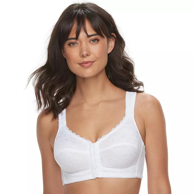 Lunaire Full Figure Front-Close Wireless Posture Bra 1628L, Women's, Size: 46 B, Black Product Image