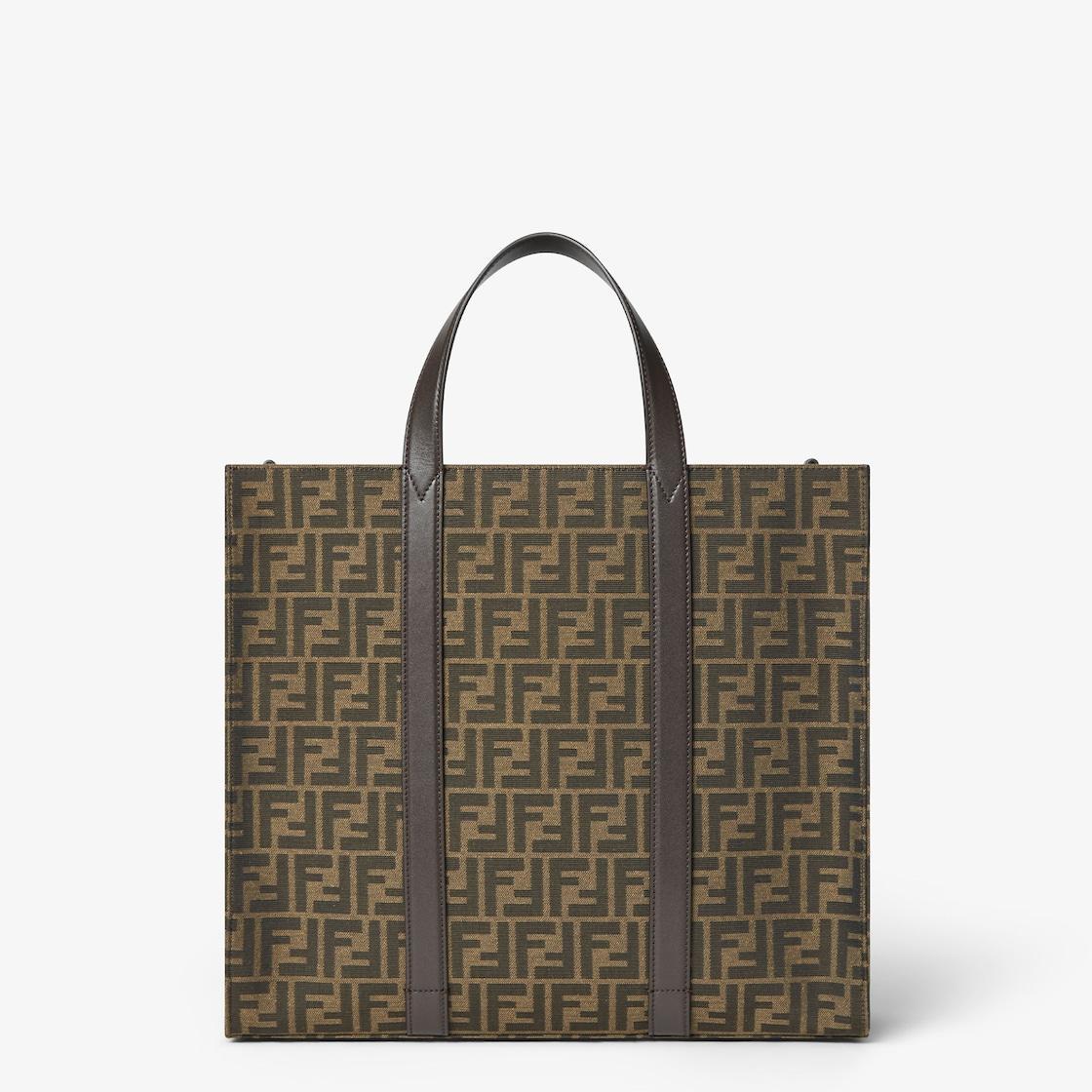 FF Jacquard ShopperFF jacquard fabric bag Product Image
