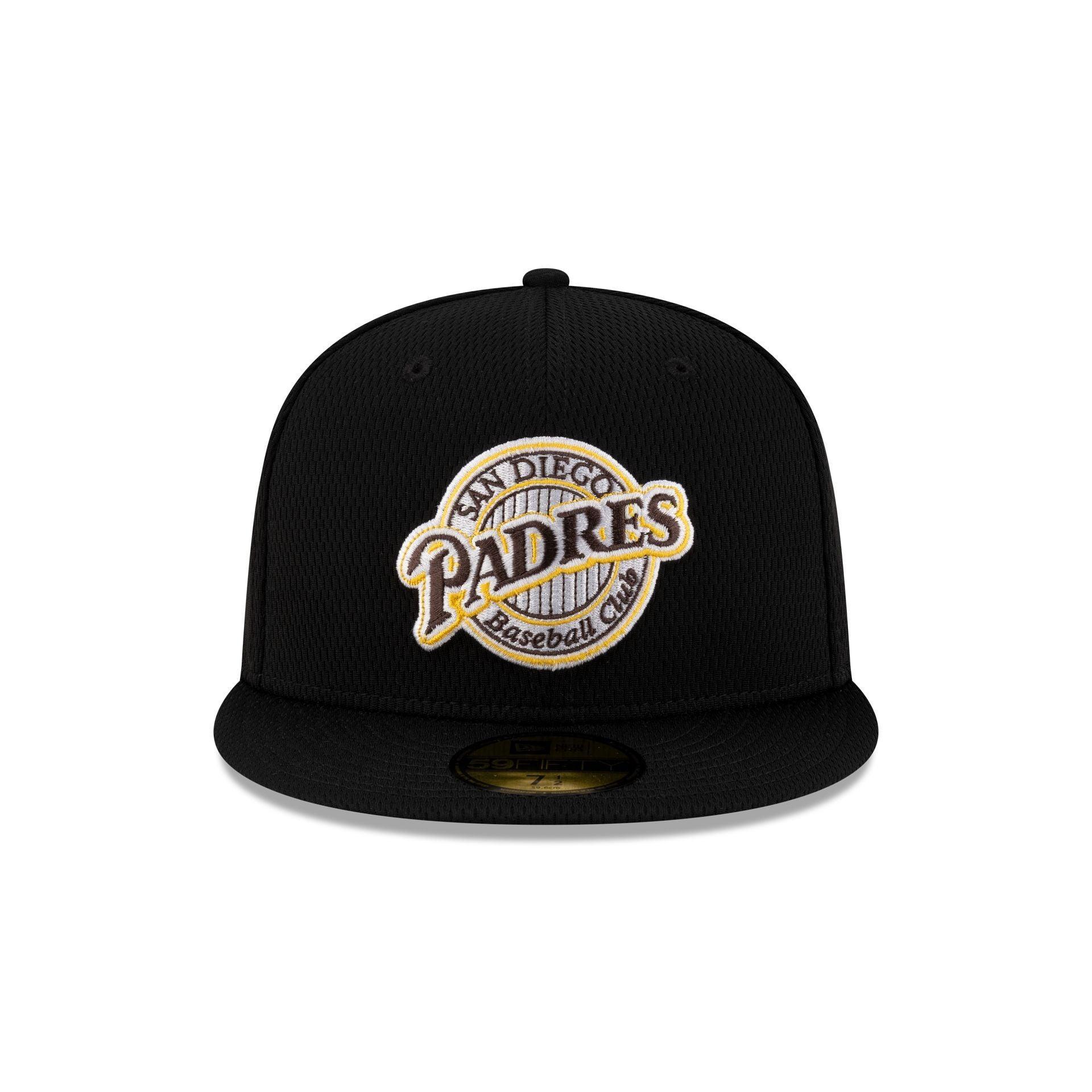 San Diego Padres 2025 Clubhouse Alt Black 59FIFTY Fitted Hat Male Product Image