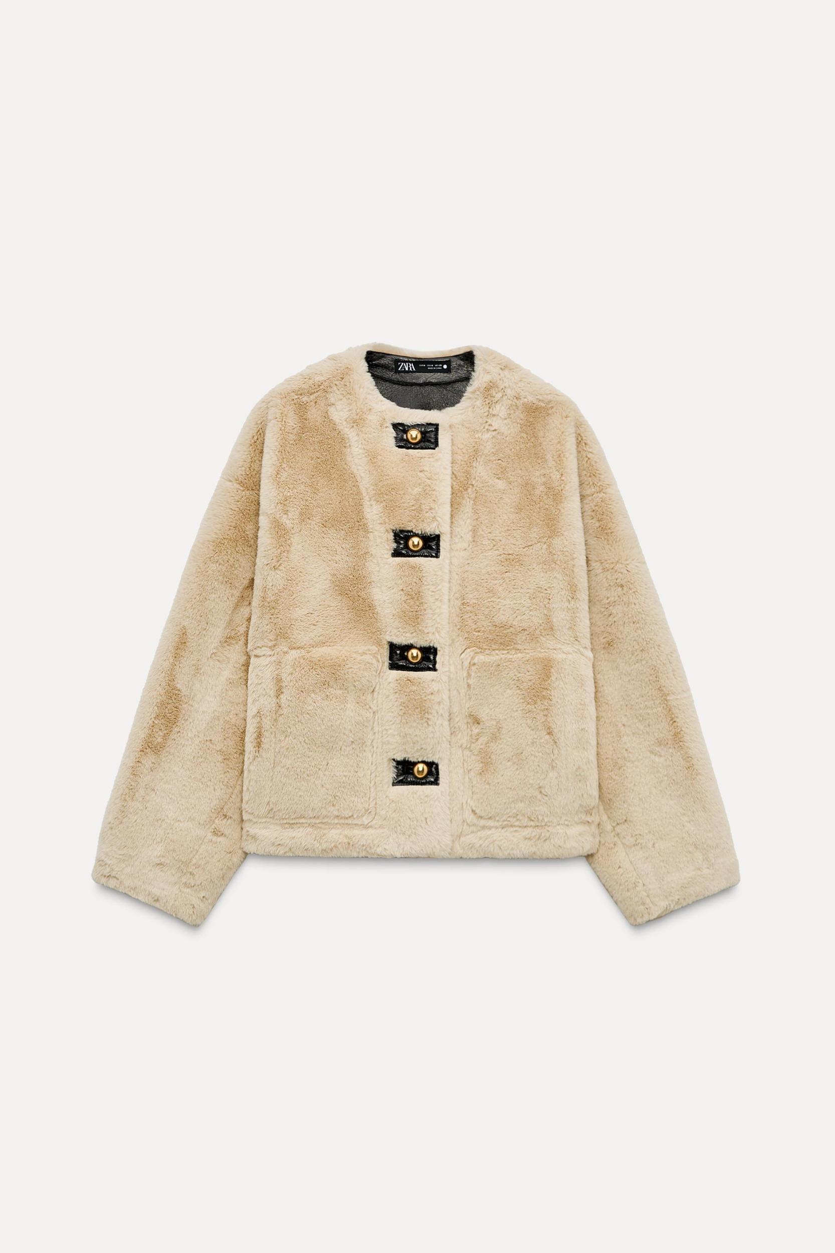 FAUX FUR JACKET ZW COLLECTION Product Image