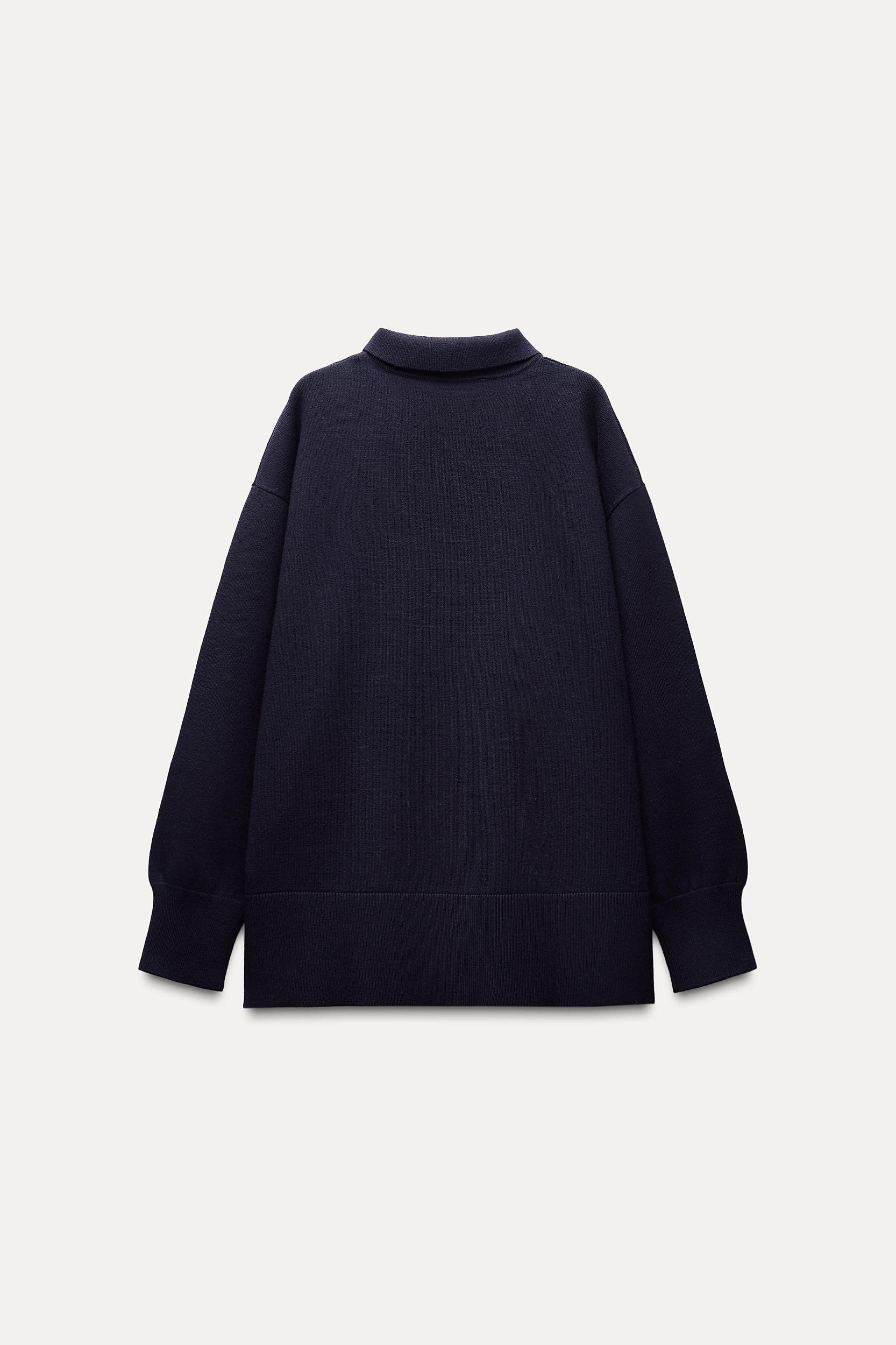 PLAIN KNIT JERSEY POLO SHIRT Product Image