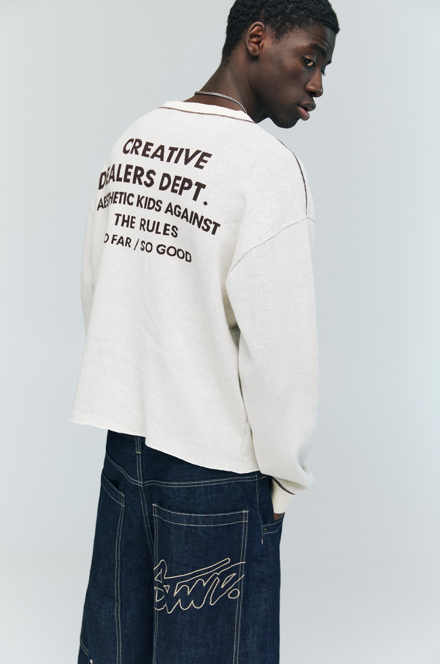 STWD sweater with seam details Product Image