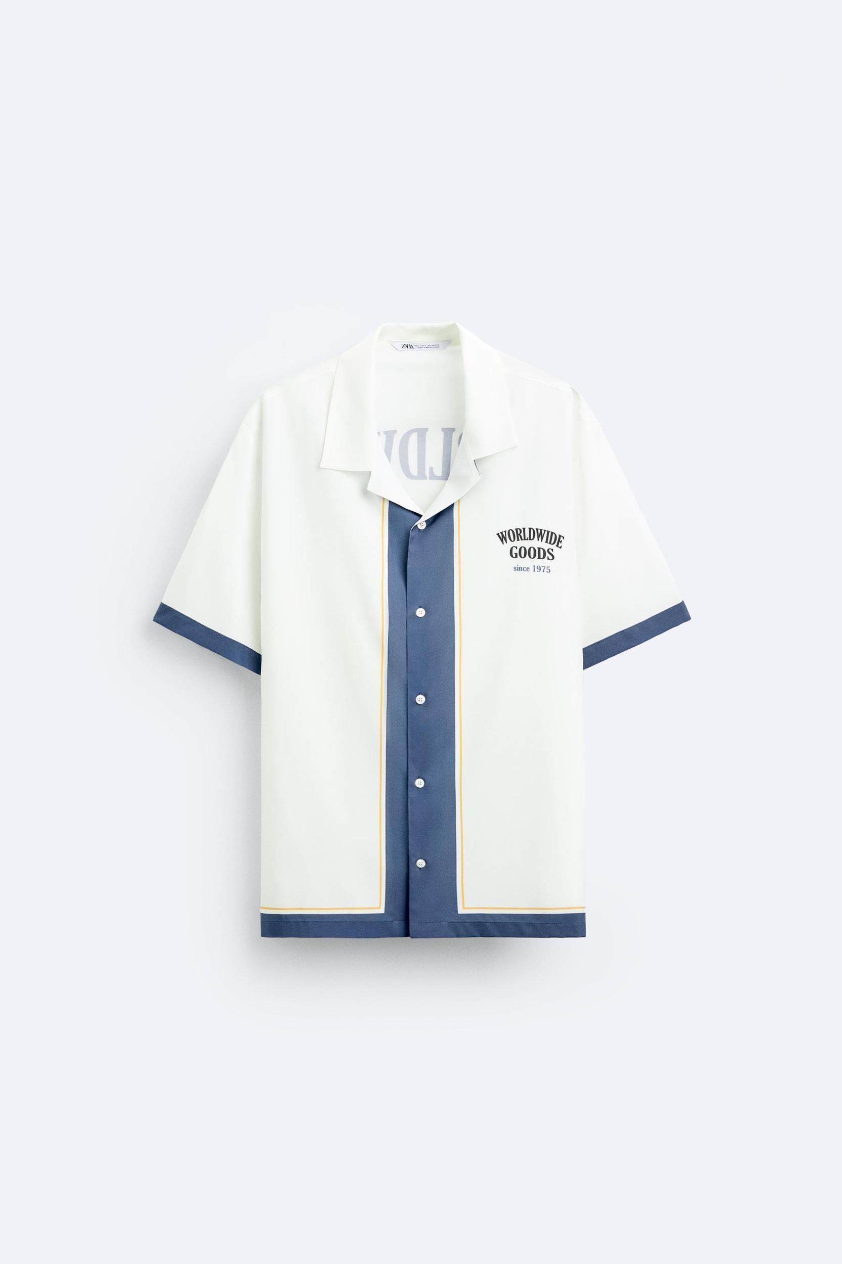 SATIN EFFECT CONTRAST SHIRT Product Image
