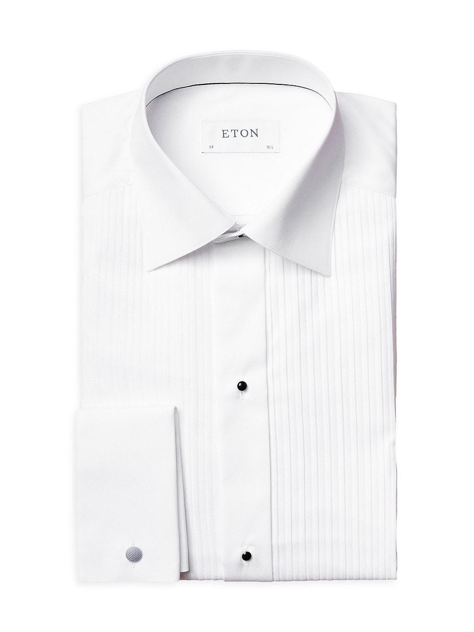 Mens Slim-Fit Plisse Tuxedo Shirt Product Image