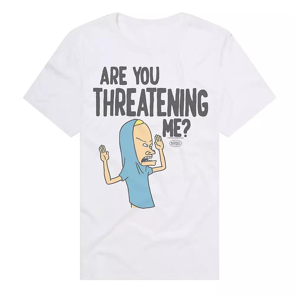 Men's MTV Are You Threatening Me Graphic Tee, Size: Large, White Product Image