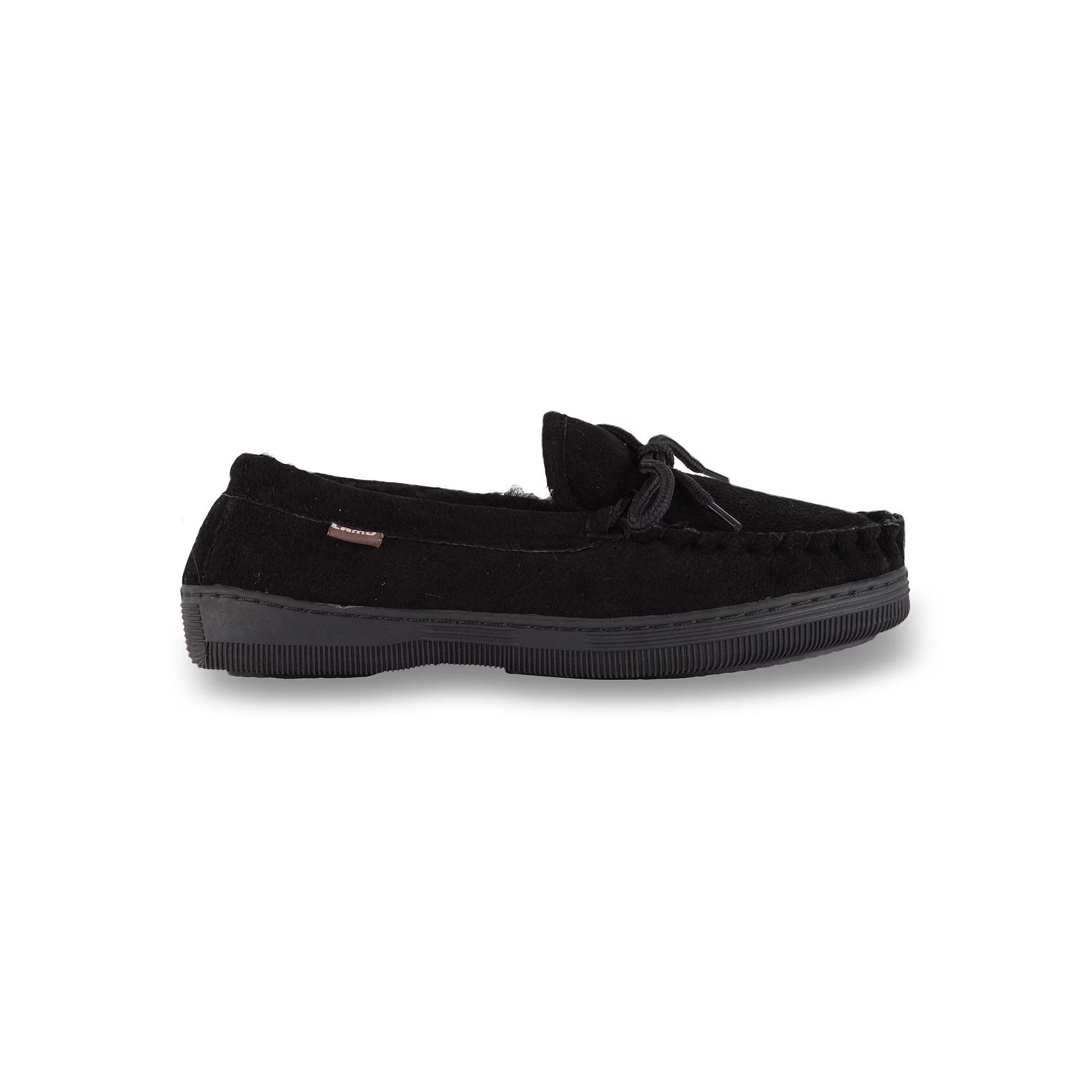 Mykos Men's Suede Moccasins, Size: 12 Medium, Black Product Image