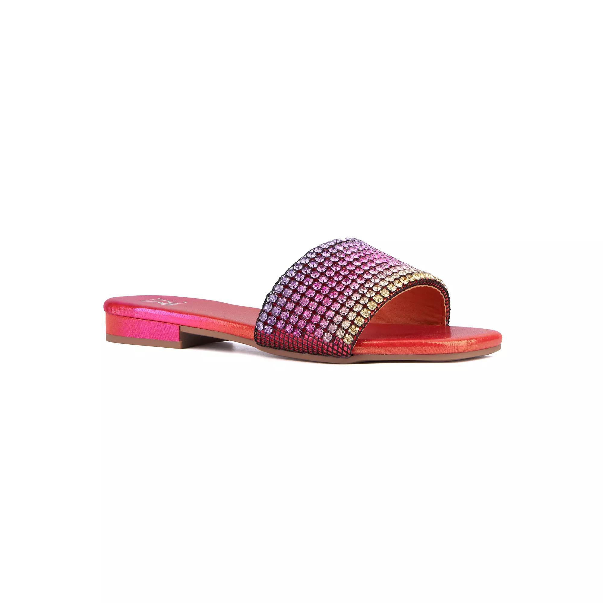 New York & Company® Gracie Women's Sandals, Size: 6.5, Pink Ombre Product Image