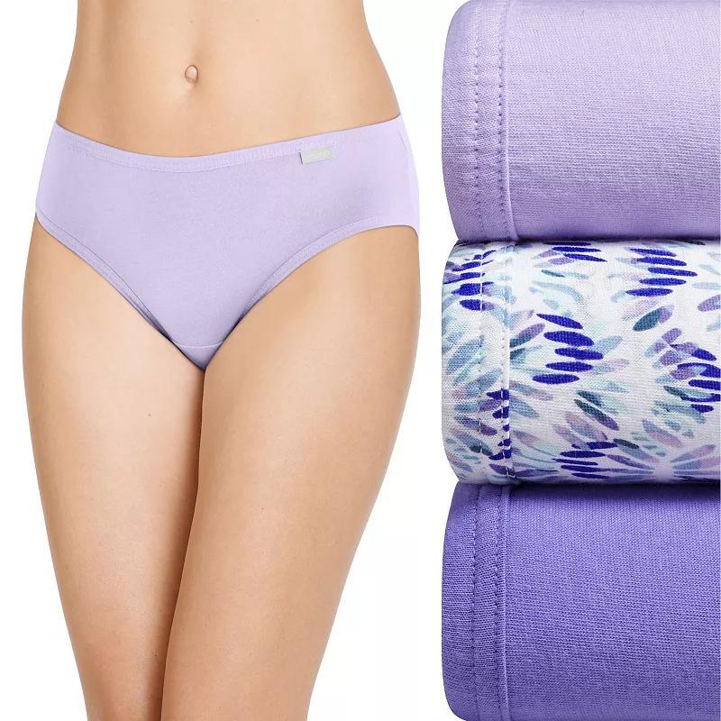 Women's Jockey® Elance 3-Pack Bikini Panty Set 1489, Size: 6, Yellow Stripe Product Image