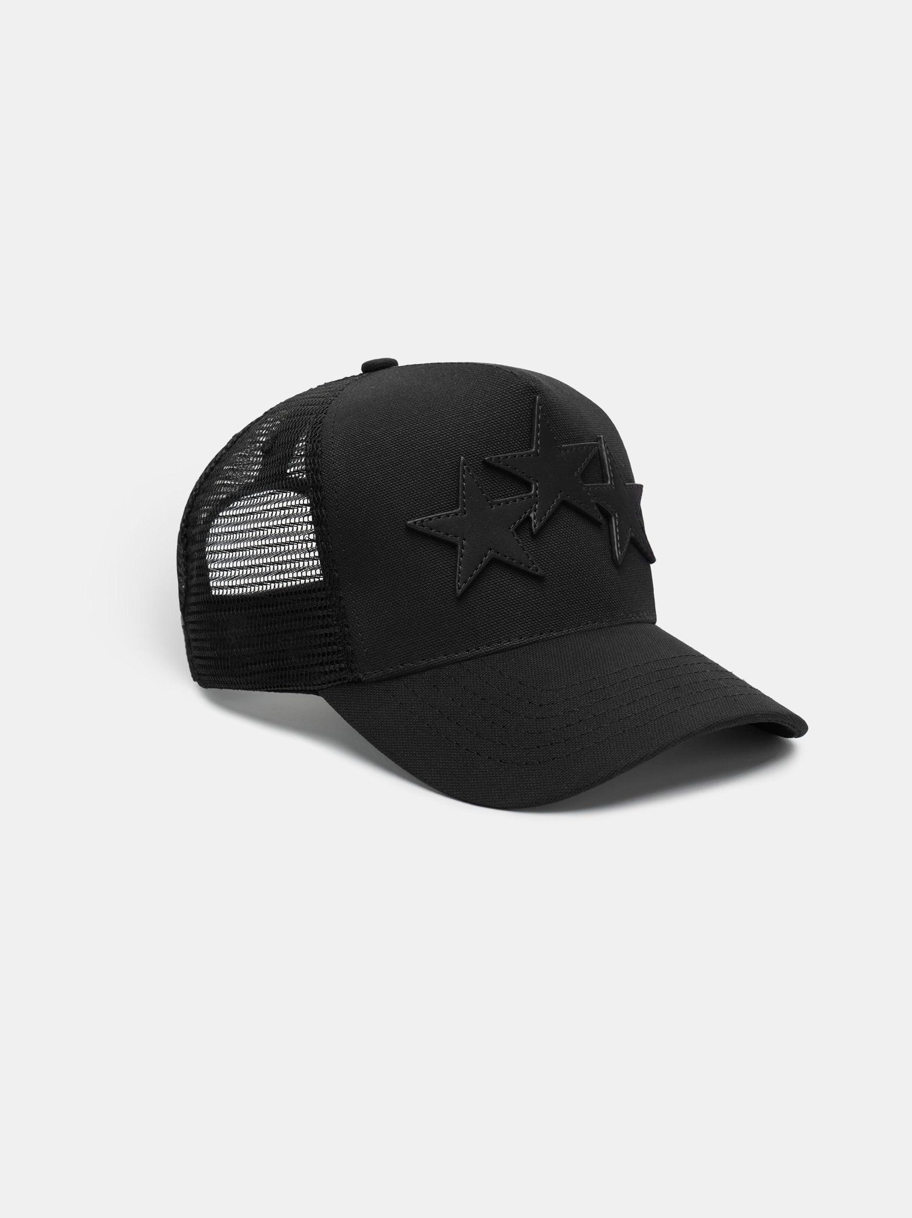 3 STAR TRUCKER HAT - BLACK BLACK Male Product Image