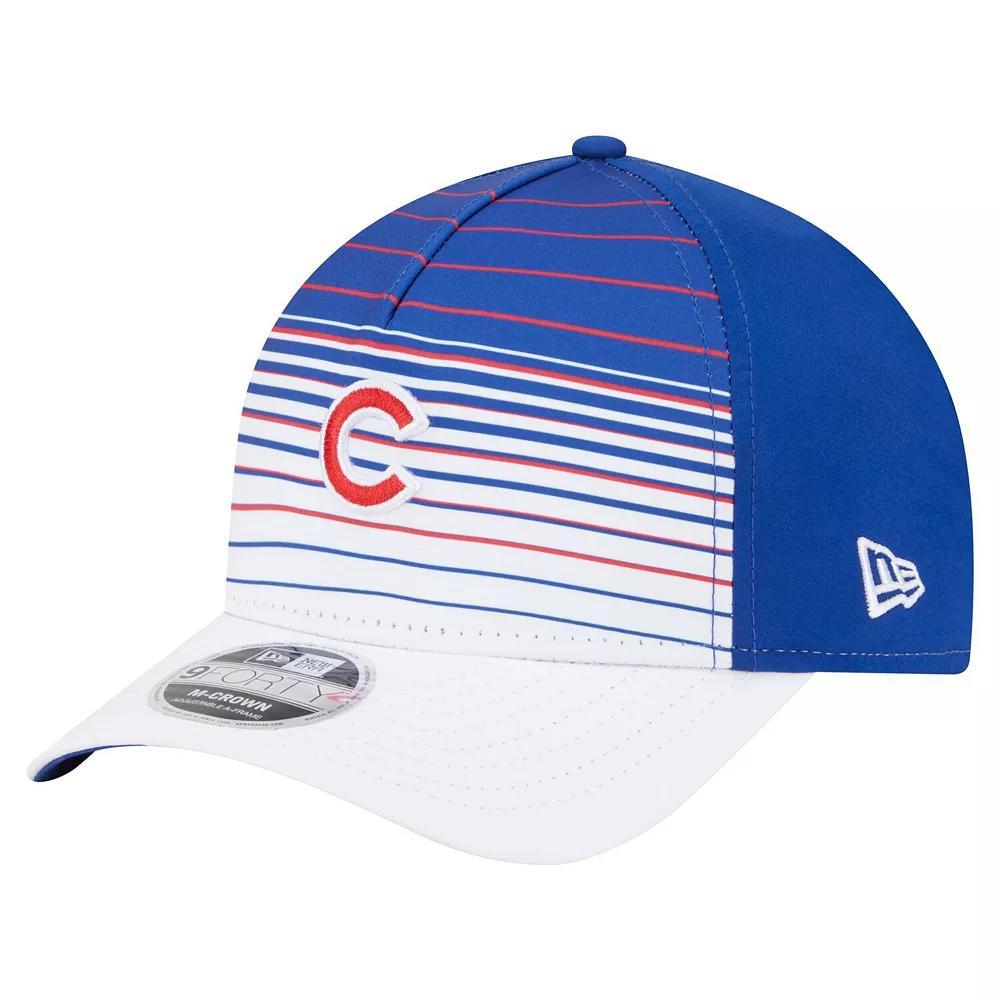 Men's New Era  Royal Chicago Cubs Gradient 9FORTY M-Crown Adjustable Hat, Blue Product Image
