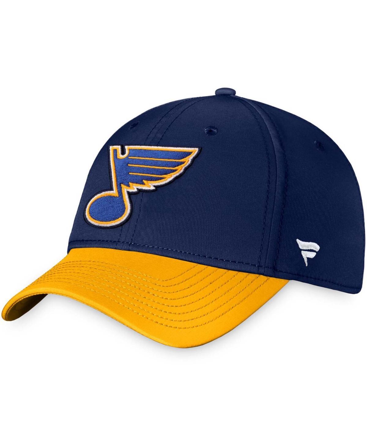 Men's Fanatics Branded Navy St. Louis Blues Core Primary Logo Flex Hat, Size: Medium/Large Product Image