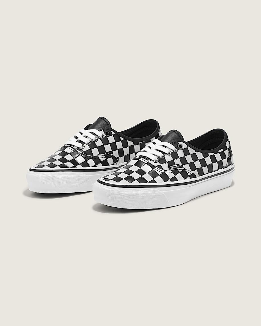 OTW Leather Checkerboard Old Skool 36 Vibram in True Blue| Vans US Product Image
