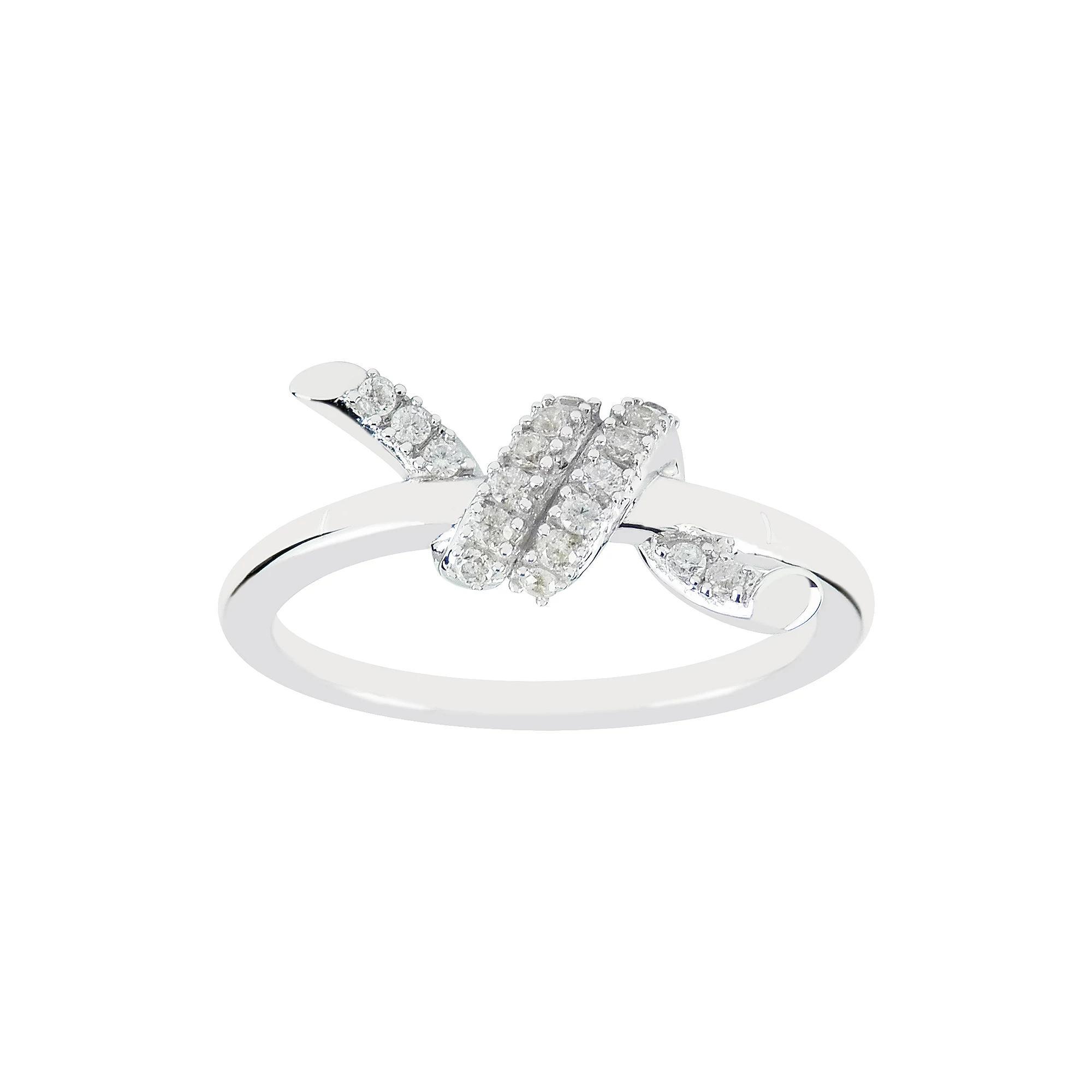SIRI USA by TJM Sterling Silver Cubic Zirconia Wraparound Ring, Women's, Size: 9 Product Image