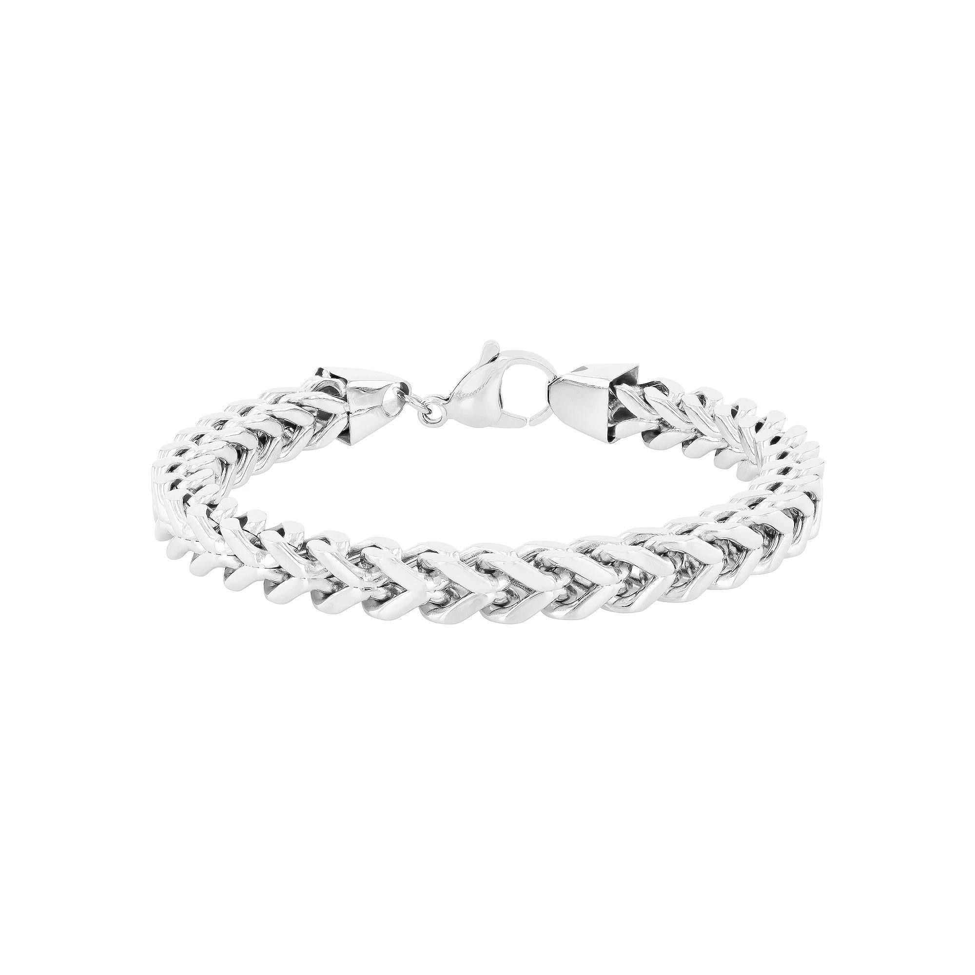 Men's Jewelry Nation Stainless Steel Franco Link Bracelet, Size: 9.25 Product Image