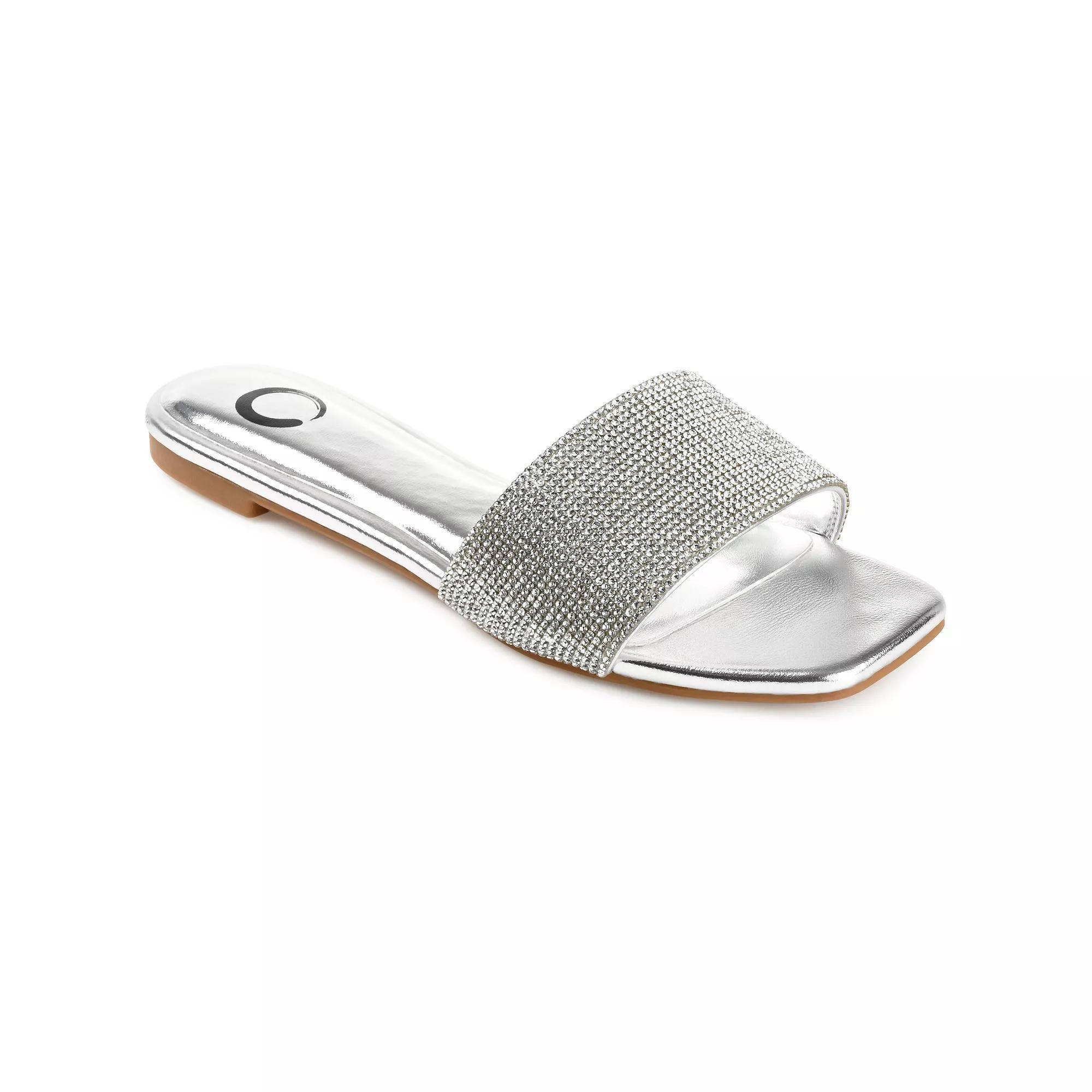 Journee Women's Tru Comfort Foam Grayce Sandals, Size: 6, Silver Product Image