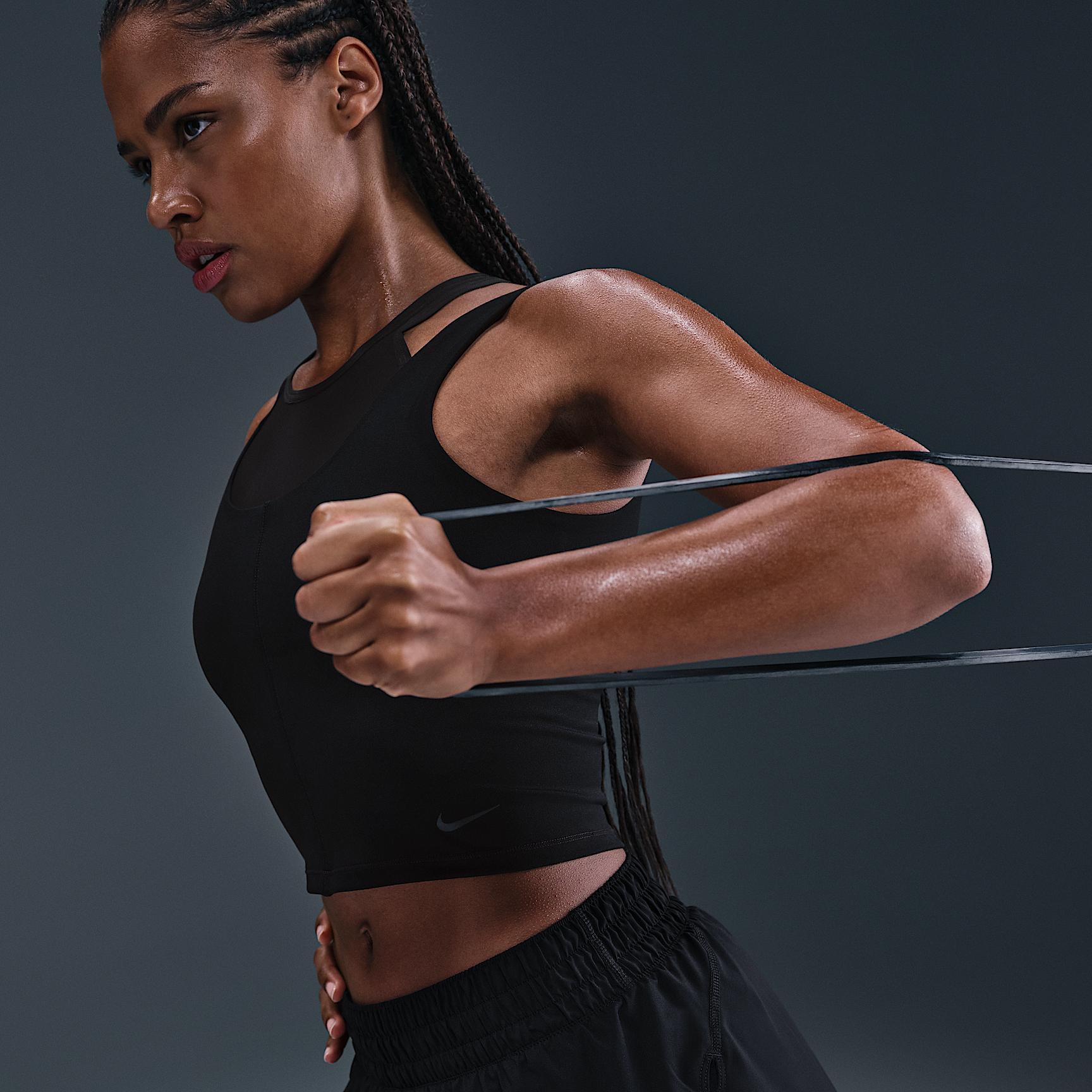 Nike Women's One Fitted Dri-FIT Cropped Tank Top Product Image