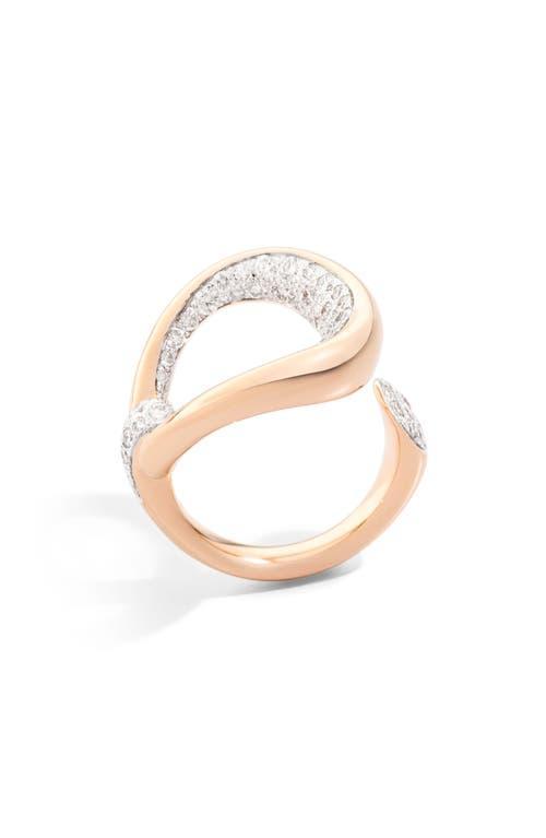 Womens Fantina 18K Rose Gold & Diamond Ring Product Image