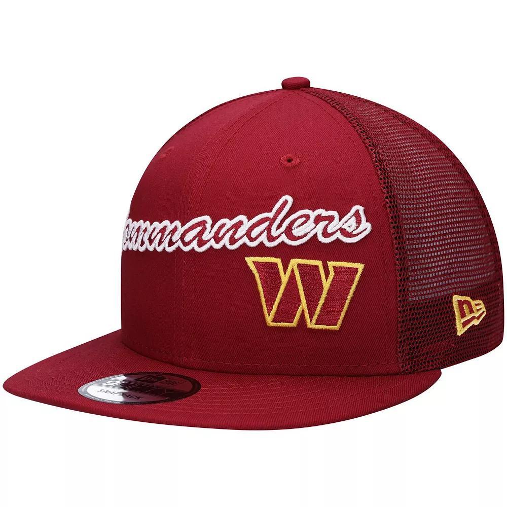 Men's New Era Burgundy Washington Commanders Lit Trucker 9FIFTY Snapback Hat, Wft Med Re Product Image