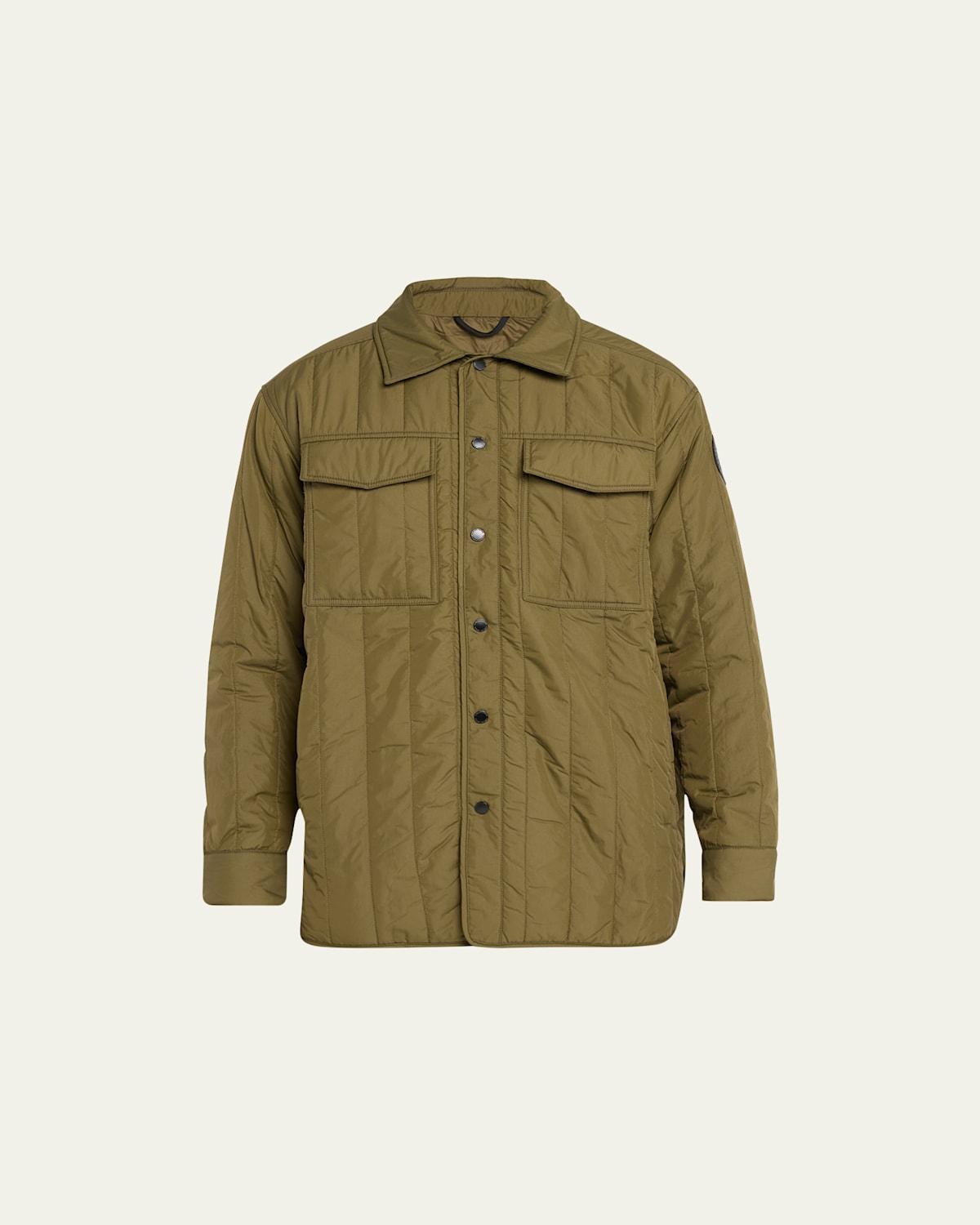 Mens Quilted Black Label Overshirt Product Image