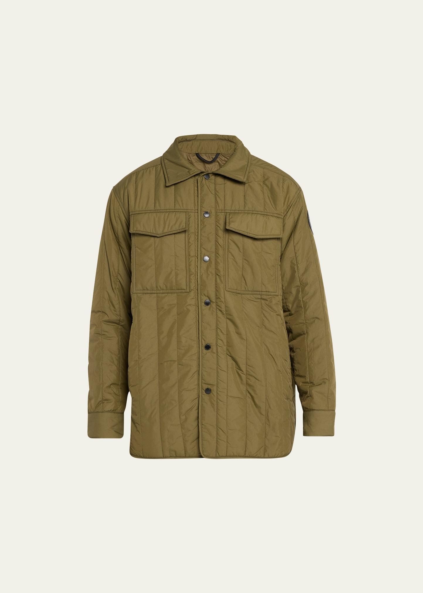 Mens Quilted Black Label Overshirt Product Image