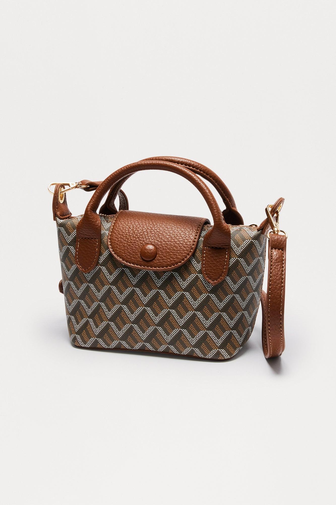 Le Voyageur Faux Leather Crossbody Bag - Brown Female Product Image