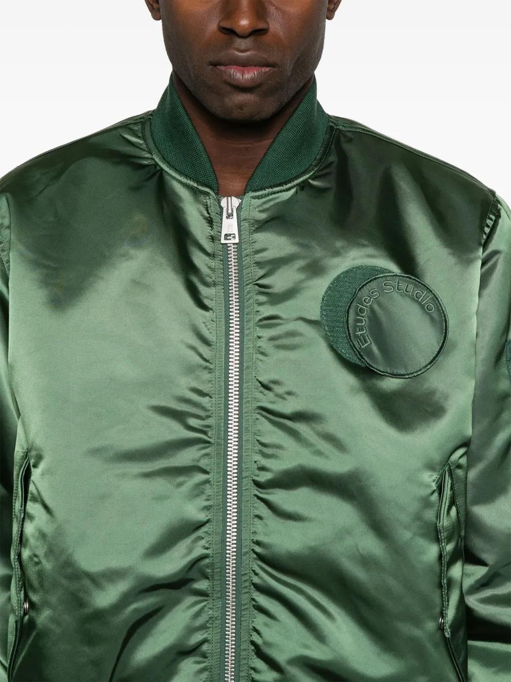logo-patch bomber jacket Product Image