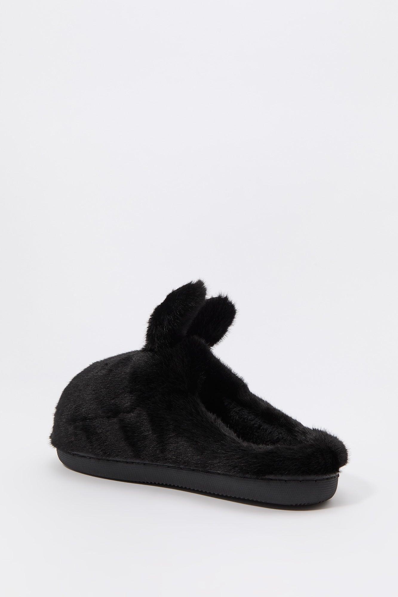 Faux Fur Bunny Slippers Female Product Image
