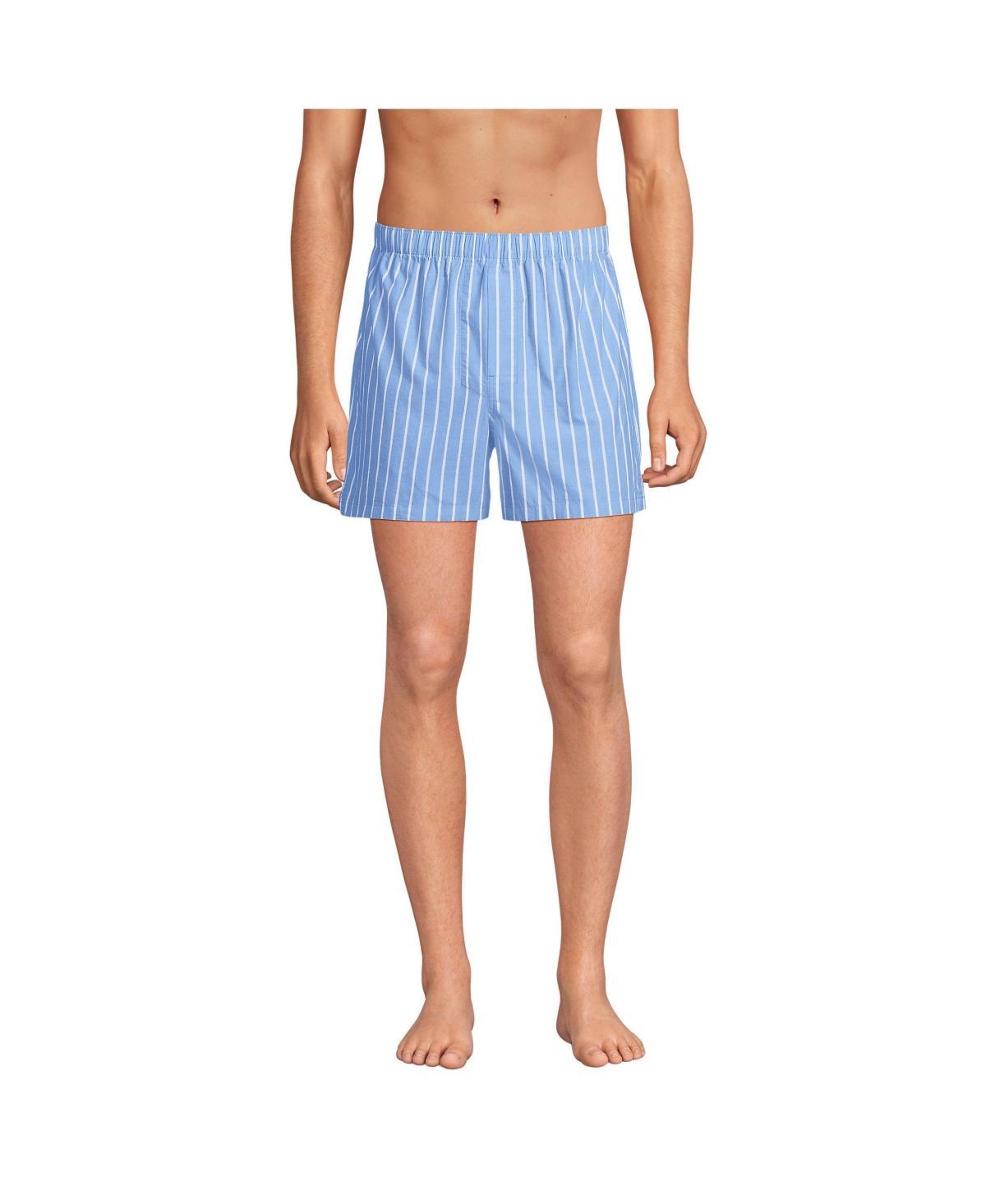 Men's Lands' End 3-Pack Essential Boxers, Size: Large, White Product Image