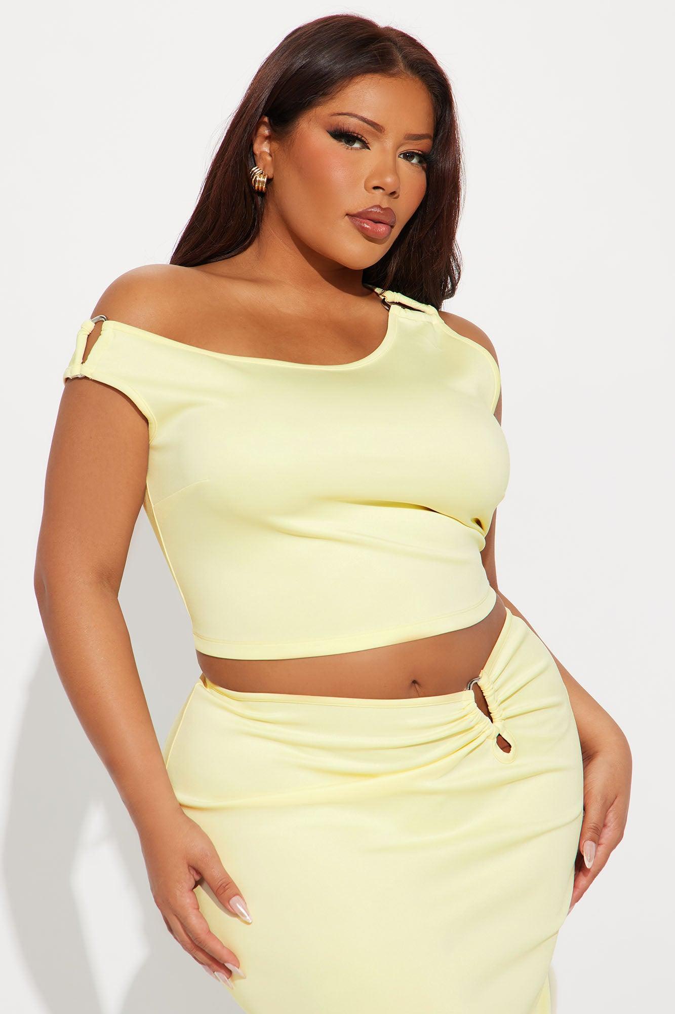 Iconic Rhythm Maxi Skirt Set - Yellow Product Image