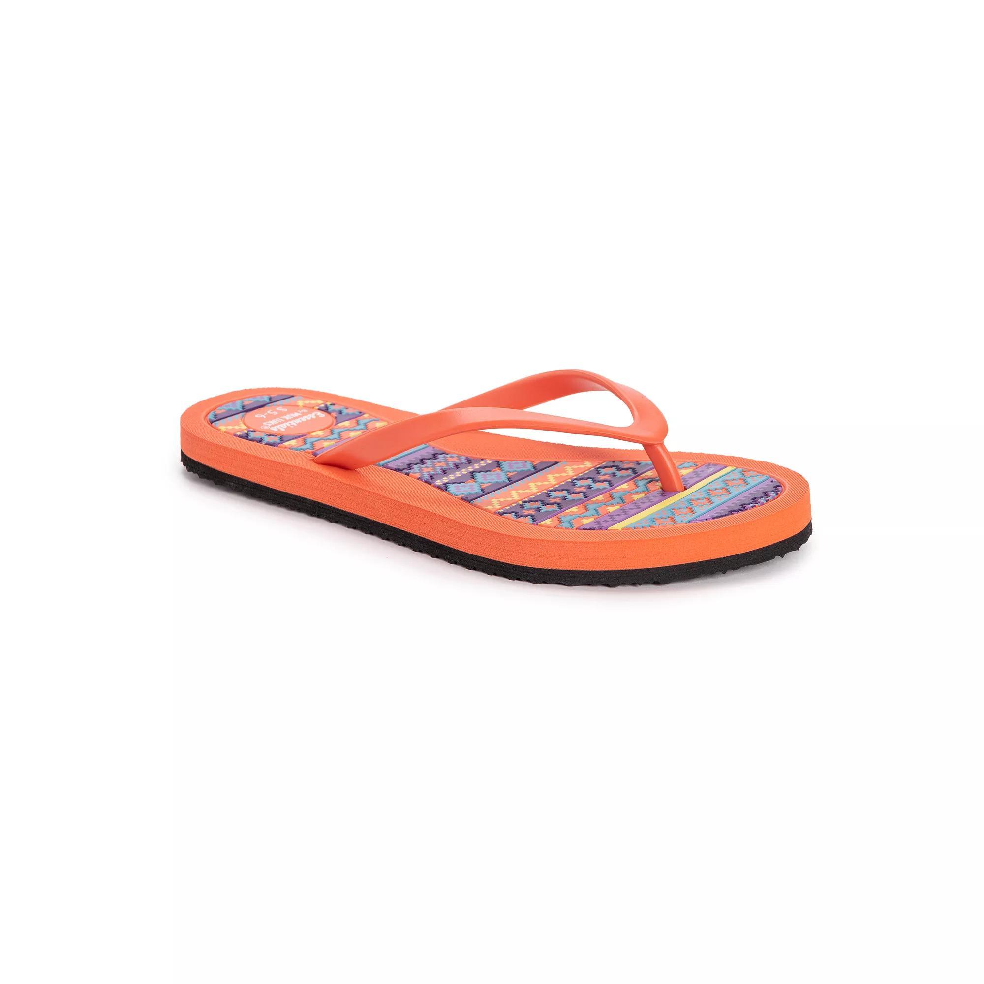 MUK LUKS Peri Women's Flip Flop Sandals, Size: Small (5/6), Camellia Product Image