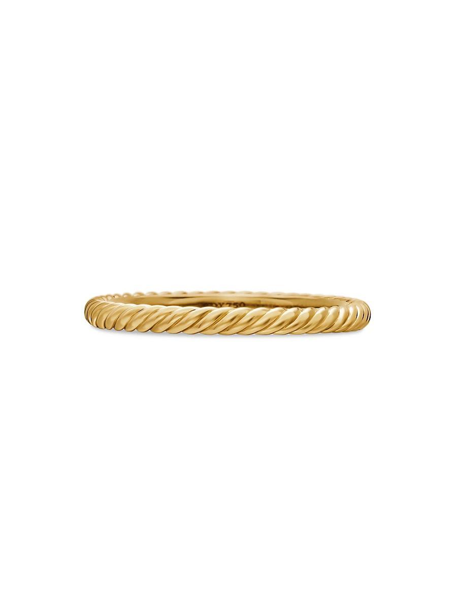 David Yurman Cable Classics Band Ring in 18K Gold, 8.5 Product Image