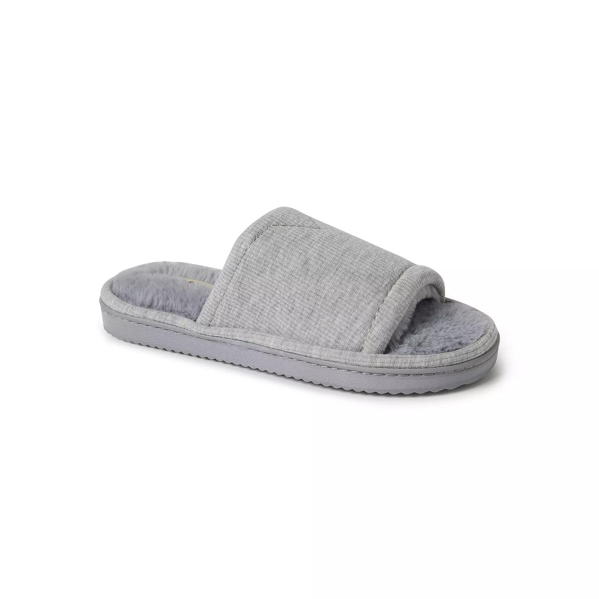Dearfoams Demi-Rib Knit Women's Slide Slippers, Size: Large, Pale Pink Product Image