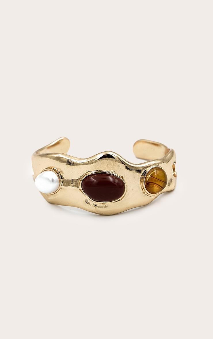 Gold Resin Abstract Bracelet Product Image