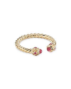 David Yurman 18K Yellow Gold Renaissance Blue Sapphire Ring Product Image