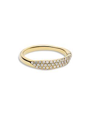 Squiggle Band Ring in 18K Gold with Diamonds Product Image