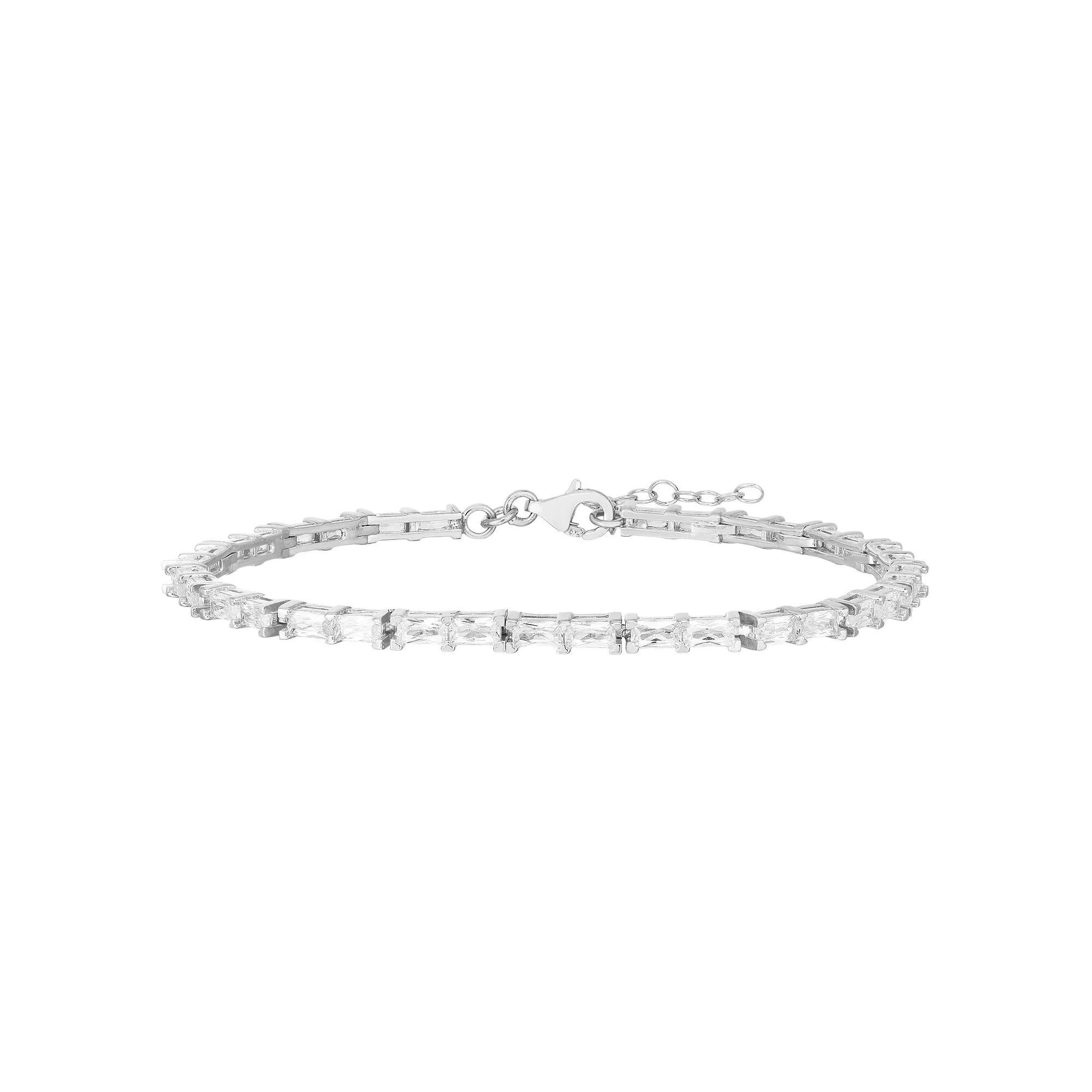 Sunkissed Sterling Cubic Zirconia Bracelet, Women's, Silver Tone Product Image