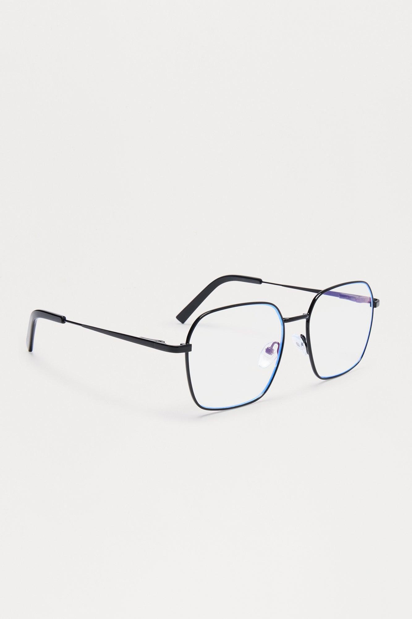 Vivid View Clear Lens Sunglasses - Black Male Product Image